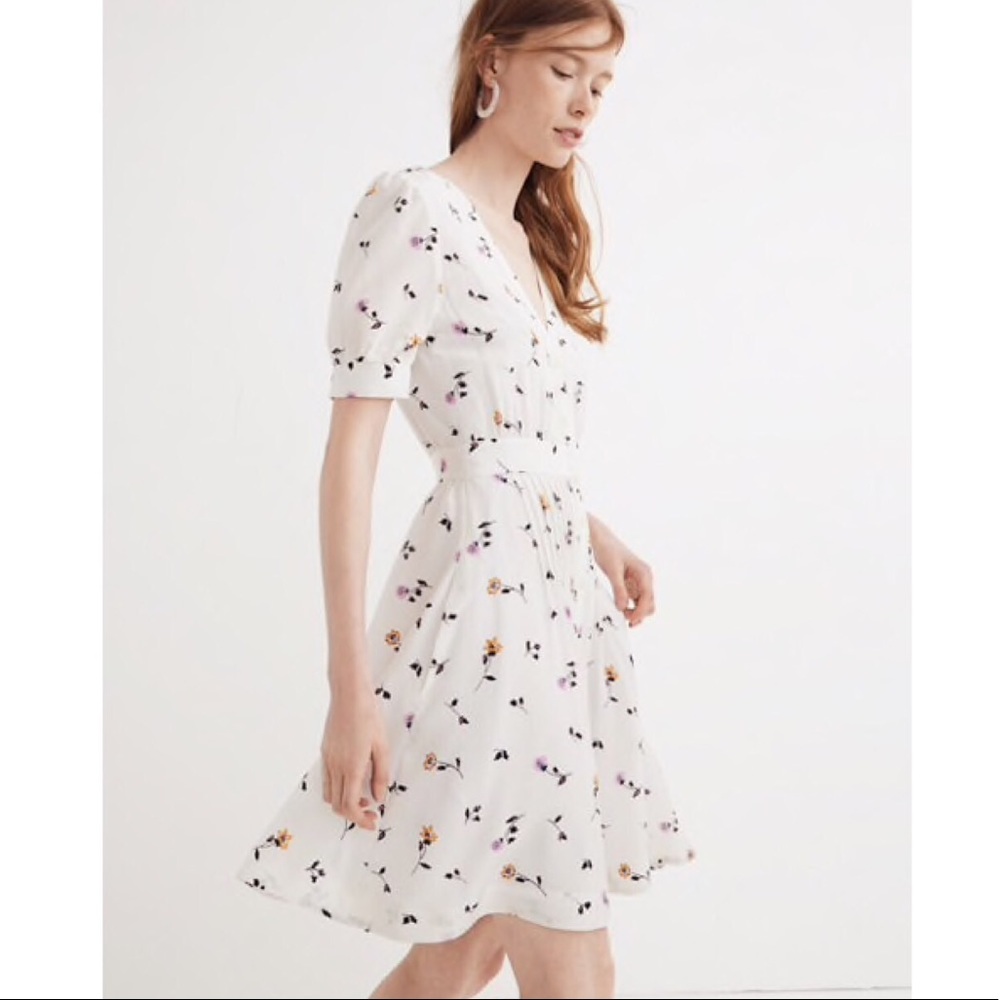 Madewell Daylily Pintuck Dress - Size 8 (NWOT)